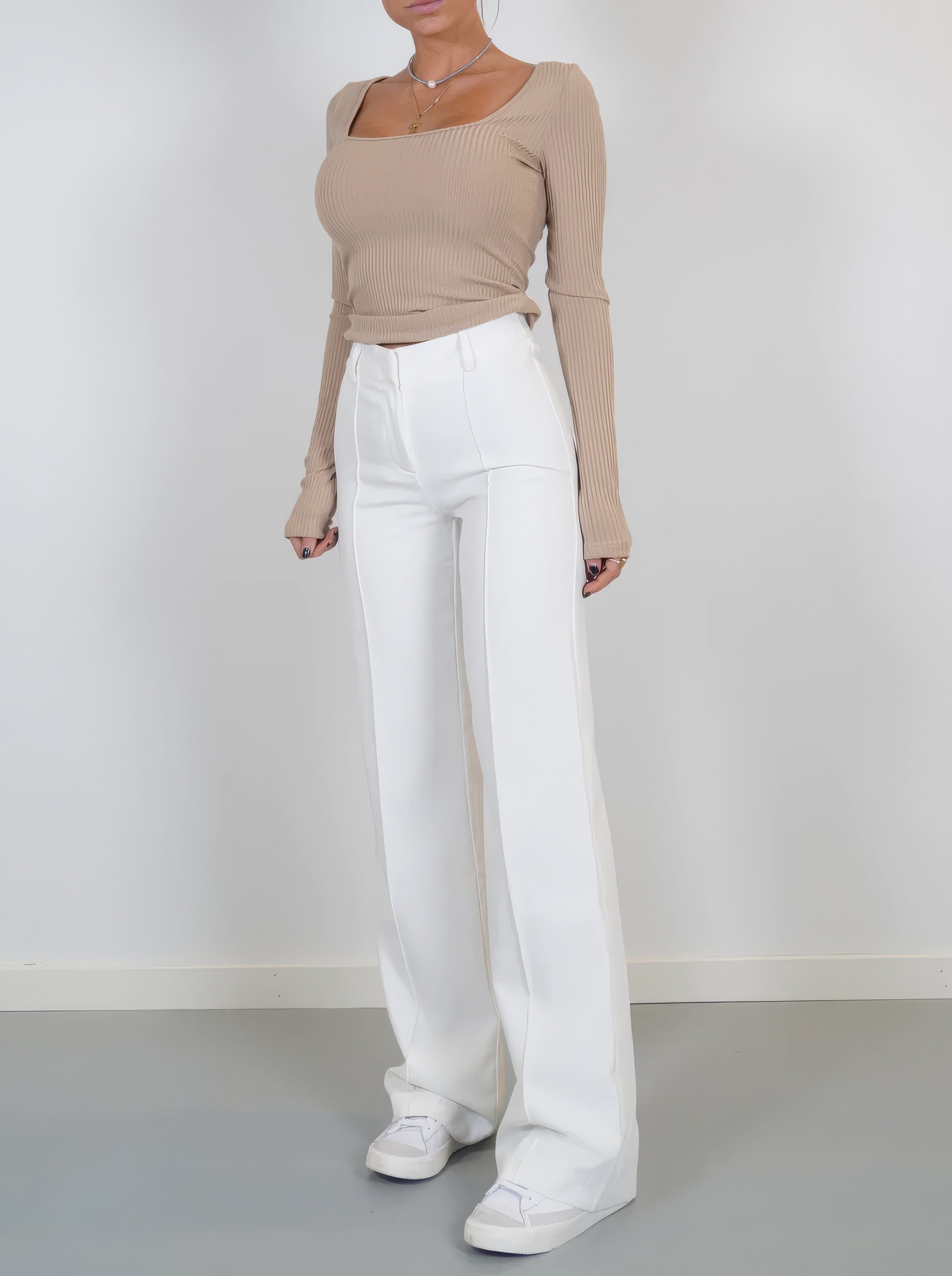 Olivia™ | High-Waist Pantalon Met Rechte Pijpen