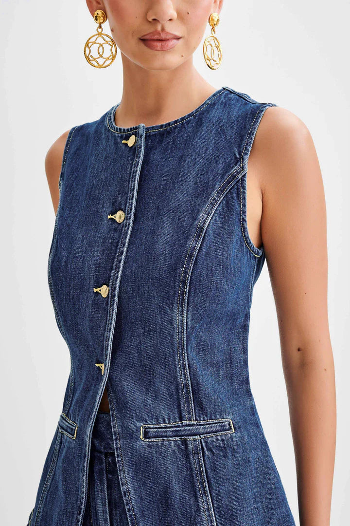 Olivia™ - Denim vest