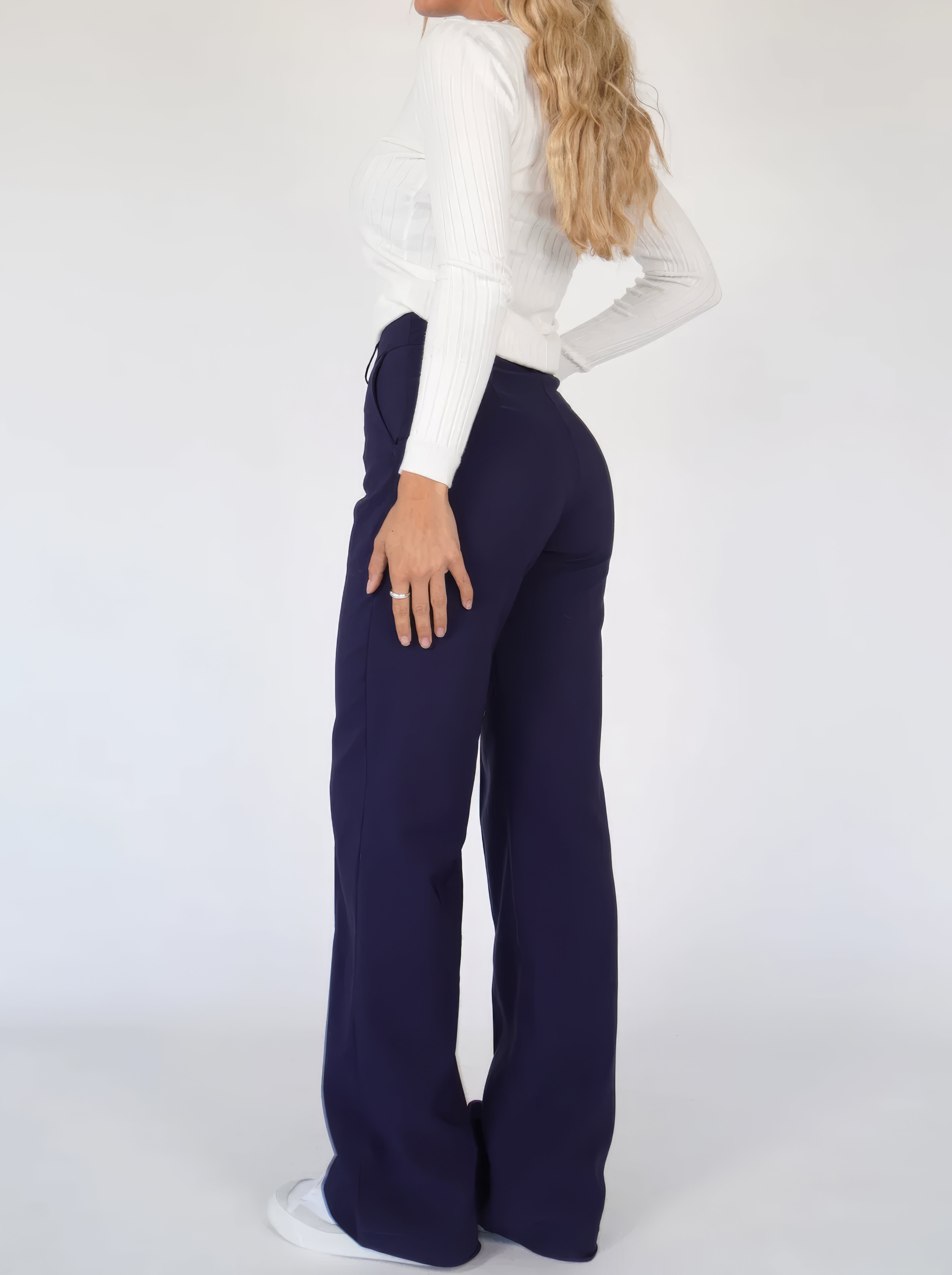 Olivia™ | High-Waist Pantalon Met Rechte Pijpen