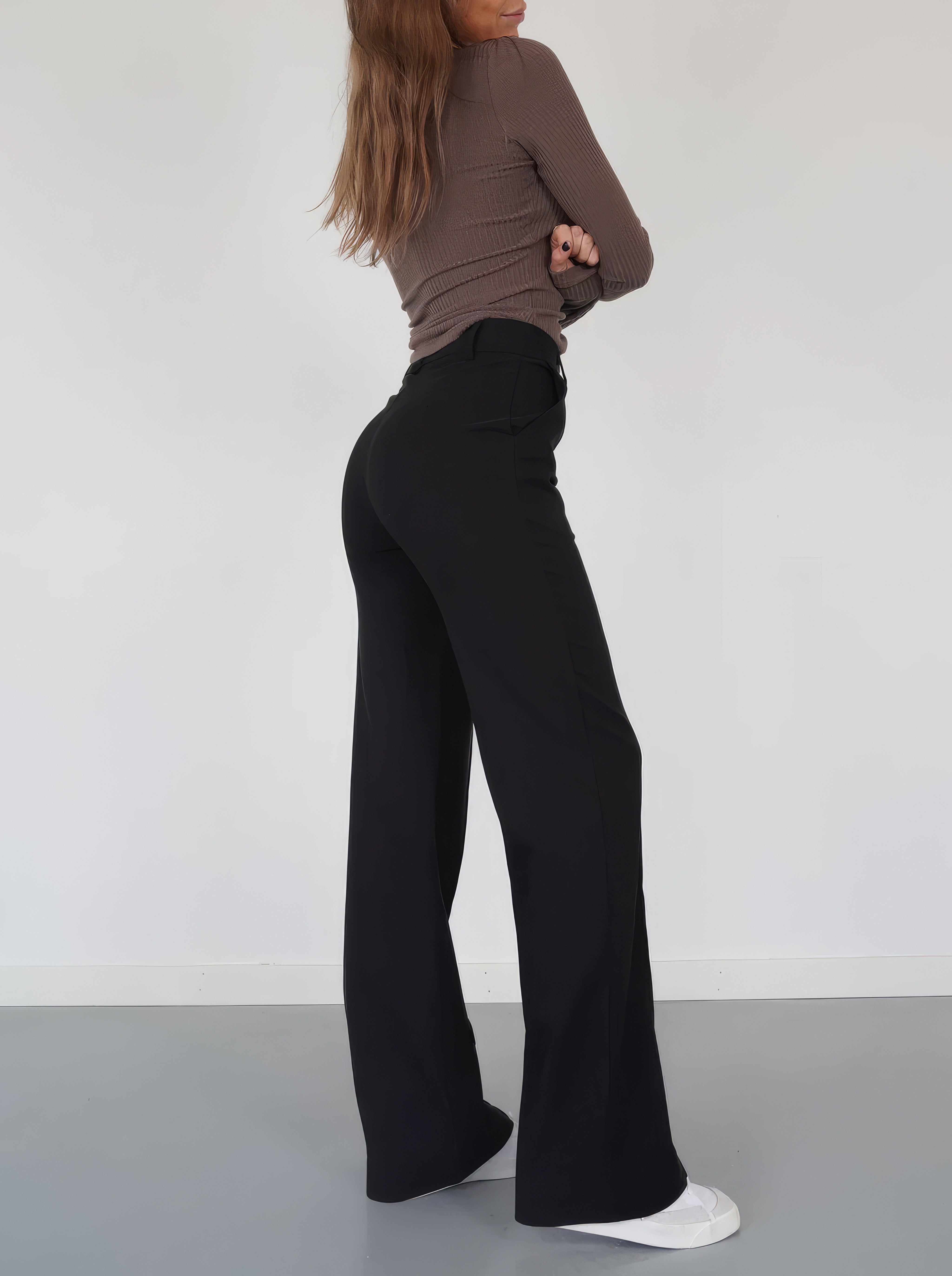 Olivia™ | High-Waist Pantalon Met Rechte Pijpen